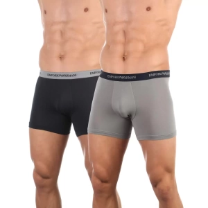 Комплект мужских трусов-боксеров EMPORIO ARMANI (2шт) (Nero/Grigio 03320)