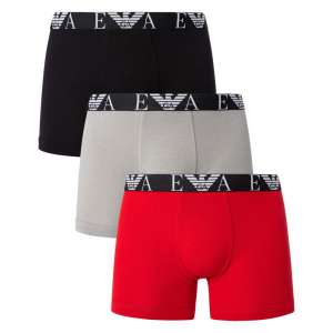 Комплект мужских трусов-боксеров EMPORIO ARMANI (3шт) (Red/Stone/Black 41074)