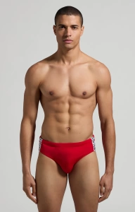 Мужские классические плавки BIKKEMBERGS Tape (Красный)
