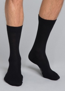 Комплект мужских носков DIM Basic Cotton (3 пары) (Черный)