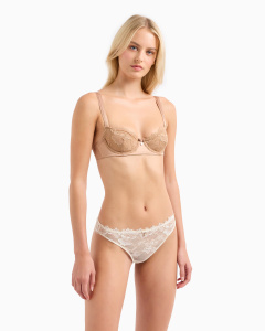 Бюстгальтер-балконет с мягкой чашкой EMPORIO ARMANI (Hazelnut Floral Lurex f6017)