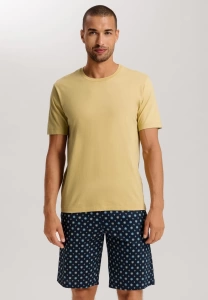 Мужская футболка HANRO Living Shirts (Желтый)