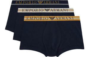 Комплект мужских трусов-боксеров EMPORIO ARMANI (3шт) (Marine/Marine/Marine 70435)