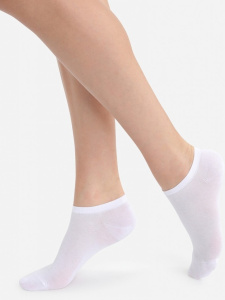 Комплект женских носков DIM Light Cotton (2 пары) (Белый/Белый)