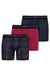 Комплект мужских трусов-боксеров JOCKEY Cotton Stretch (3шт) (Бордовый)
