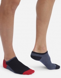 Комплект мужских носков DIM Cotton Style (2 пары) (Синий/Деним)