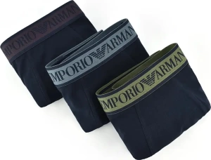 Комплект мужских трусов-боксеров EMPORIO ARMANI (3шт) (Marine/Marine/Marine 70435)