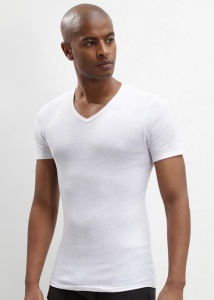 Комплект мужских футболок DIM EcoDIM (2шт) (Белый/Белый)