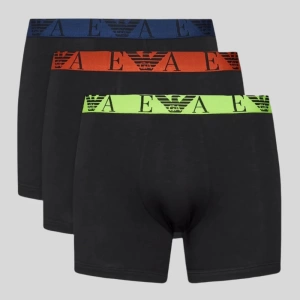 Комплект мужских трусов-боксеров EMPORIO ARMANI (3шт) (Black/Black/Black 73320)