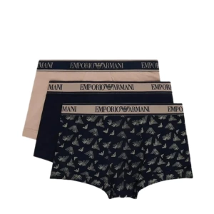 Комплект мужских трусов-боксеров EMPORIO ARMANI (3шт) (Rope/Printed Marine/Marine 11250)