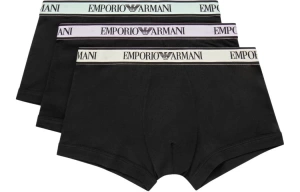 Комплект мужских трусов-боксеров EMPORIO ARMANI (3шт) (Black/Black/Black 50620)