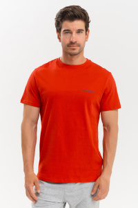 Мужская футболка BIKKEMBERGS Vertical Stripes (Красный)