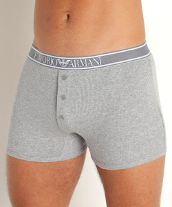 Мужские трусы-боксеры EMPORIO ARMANI (Light Grey Melange 00948)