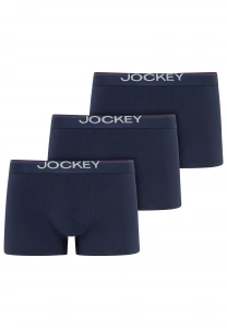 Комплект мужских трусов-боксеров JOCKEY Cotton Stretch Comfort (3шт) (Синий)