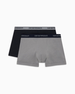 Комплект мужских трусов-боксеров EMPORIO ARMANI (2шт) (Grigio/Marine 13742)
