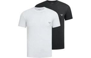 Комплект мужских футболок EMPORIO ARMANI (2шт) (Black/White 22120)