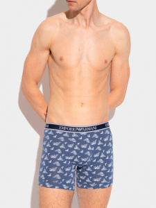 Комплект мужских трусов-боксеров EMPORIO ARMANI (3шт) (Oxford/Printed Indigo/Marine 04937)