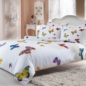 Постельное белье из сатина TIVOLYO HOME Butterfly