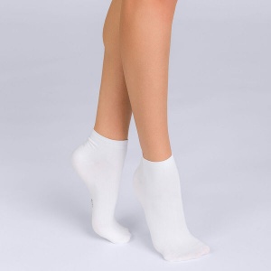 Комплект женских носков DIM Skin (2 пары) (Белый)