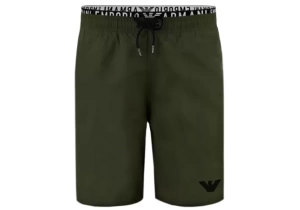 Мужские пляжные шорты EMPORIO ARMANI (Military Green 00284)