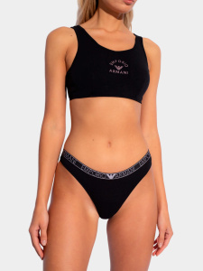 Бюстгальтер-топ с мягкой чашкой EMPORIO ARMANI (Black 00020)