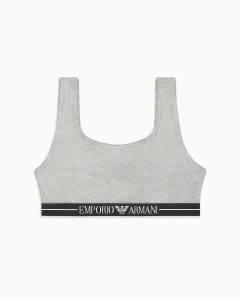 Бюстгальтер-топ с мягкой чашкой EMPORIO ARMANI (Light Grey Melange o8002)