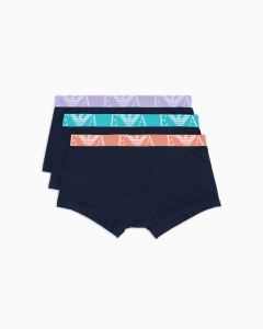 Комплект мужских трусов-боксеров EMPORIO ARMANI (3шт) (Armani Blue/Armani Blue/Armani Blue mb139)