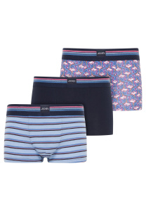 Комплект мужских трусов-боксеров JOCKEY Cotton Stretch (3шт) (Синий)