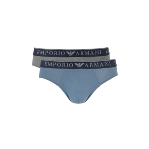 Комплект мужских трусов-слипов EMPORIO ARMANI (2шт) (Melange Grey/Storm 15349)
