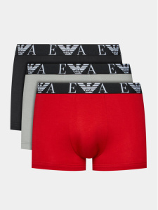 Комплект мужских трусов-боксеров EMPORIO ARMANI (3шт) (Red/Stone/Black 41074)