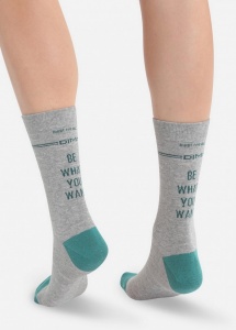 Комплект мужских носков DIM Originals (Вереск/Изумруд)