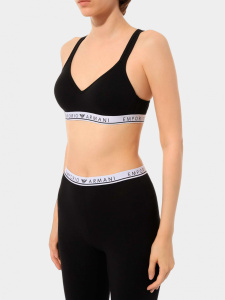 Бюстгальтер-бралетт с мягкой чашкой EMPORIO ARMANI (Black 00020)