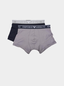 Комплект мужских трусов-боксеров EMPORIO ARMANI (2шт) (Armani Blue/Shark mb142)