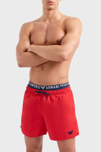 Мужские пляжные шорты EMPORIO ARMANI (Red 00774)