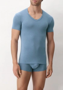 Мужская футболка PEROFIL X-Touch Melange (Синий)