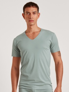 Мужская футболка CALIDA Clean Line (Серый)