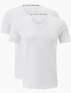Комплект мужских футболок DIM Green (2шт) (Белый/Белый)
