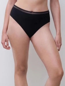 Женские трусы-слипы высокие CHANTELLE Cosy Chic (Черный)