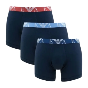 Комплект мужских трусов-боксеров EMPORIO ARMANI (3шт) (Marine/Marine/Marine 64135)
