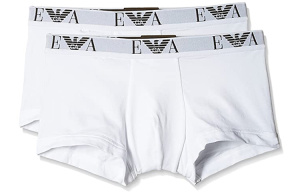 Комплект мужских трусов-боксеров EMPORIO ARMANI (2шт) (Bianco/Bianco 04710)