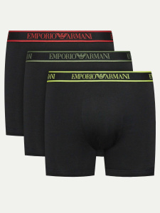Комплект мужских трусов-боксеров EMPORIO ARMANI (3шт) (Black/Black/Black 21320)