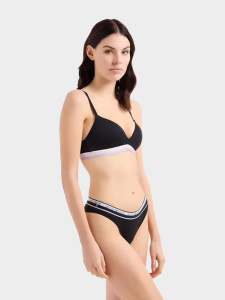 Женские трусы-бразилиана EMPORIO ARMANI (2шт) (Black 00020)