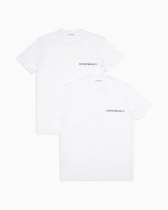 Комплект мужских футболок EMPORIO ARMANI (2шт) (White/White m0082)