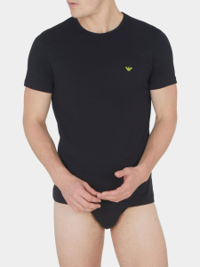 Комплект мужских футболок EMPORIO ARMANI (2шт) (Black/Black 23820)