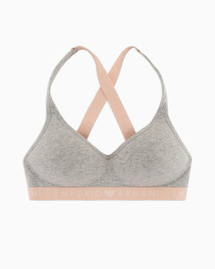 Бюстгальтер-топ с мягкой чашкой EMPORIO ARMANI (Light Grey Melange 00948)
