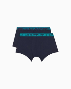 Комплект мужских трусов-боксеров EMPORIO ARMANI (2шт) (Armani Blue/Armаni Blue mb143)