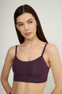 Бюстгальтер-бралетт с мягкой чашкой DKNY Seamless Litewear (Сливовый)