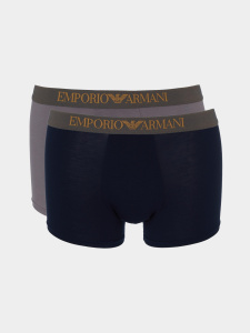 Комплект мужских трусов-боксеров EMPORIO ARMANI (2шт) (Shark/Armani Blue m8098)