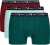 Комплект мужских трусов-боксеров DIM Coton Stretch (3шт) (Мята/Зеленый/Бордо)