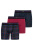 Комплект мужских трусов-боксеров JOCKEY Cotton Stretch (3шт) (Бордовый)